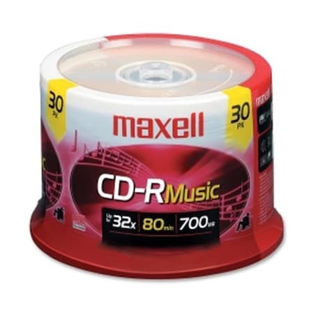 MAXELL Maxell T40282 80 Minutes; CD Recordable Media - Pack of 30 625335